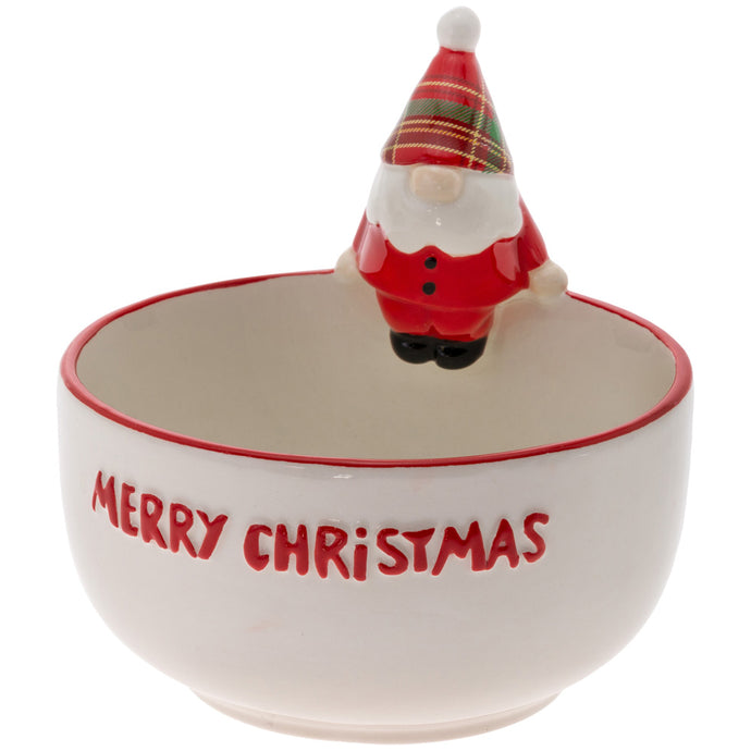 Wallace Plaid Santa Gnome Bowl - The Southern Magnolia Too