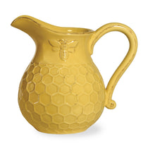 Load image into Gallery viewer, Yellow Honeycomb Ceramic Pitcher - The Southern Magnolia Too