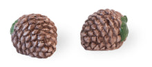 Load image into Gallery viewer, Pine Cone Ceramic Salt and Pepper Shaker Set - The Southern Magnolia Too