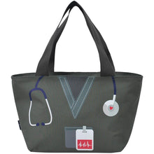 Load image into Gallery viewer, Nurse Scrub Organizer Lunch Tote Bag - The Southern Magnolia Too