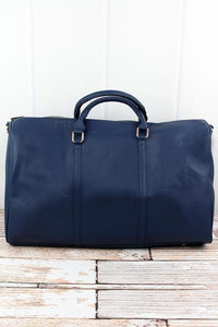 Personalized Vegan Leather Weekender Leather Duffle Bag - SoMag2