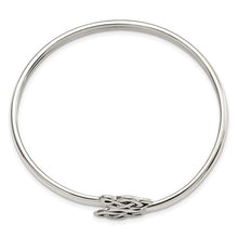 Load image into Gallery viewer, Sterling Silver Celtic Flexible Bangle Bracelet
