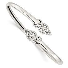 Load image into Gallery viewer, Sterling Silver Celtic Flexible Bangle Bracelet