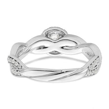 Load image into Gallery viewer, White Diamond Round Complete By-Pass Engagement Ring - SoMag2