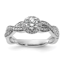 Load image into Gallery viewer, White Diamond Round Complete By-Pass Engagement Ring - SoMag2