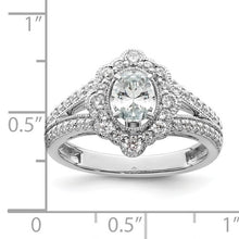 Load image into Gallery viewer, White Gold Oval Halo Diamond Engagement Ring - SoMag2