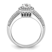Load image into Gallery viewer, White Gold Diamond Solitaire Halo Engagement Ring - SoMag2