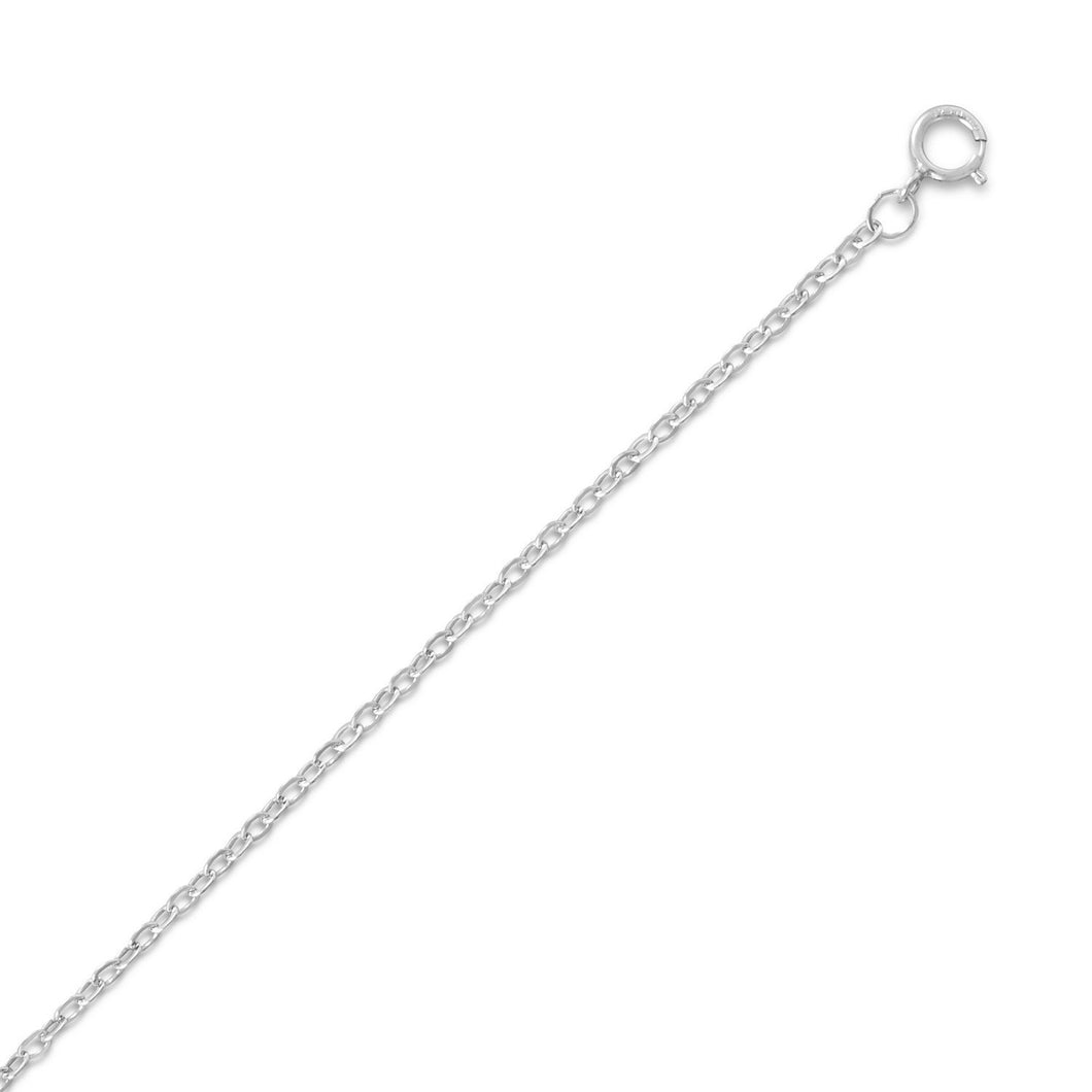 Rhodium Plated Cable Pendant Chain (1.9mm) - SoMag2