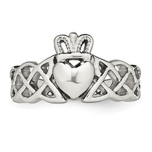 Load image into Gallery viewer, Chisel Stainless Steel Claddagh Ring
