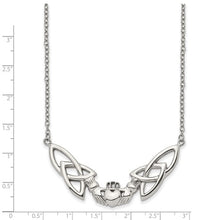 Load image into Gallery viewer, Stainless Steel Polished Claddagh Necklace