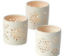 Load image into Gallery viewer, Snowflake Votives Set of 3 - SoMag2