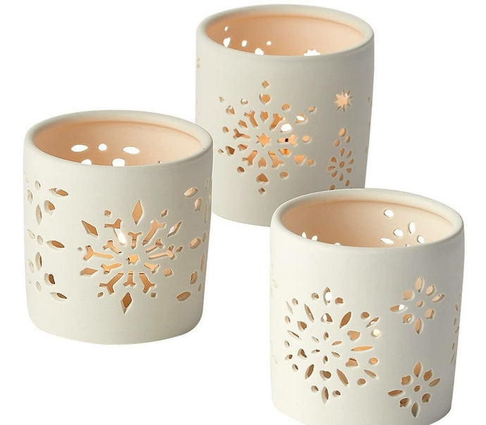 Snowflake Votives Set of 3 - SoMag2