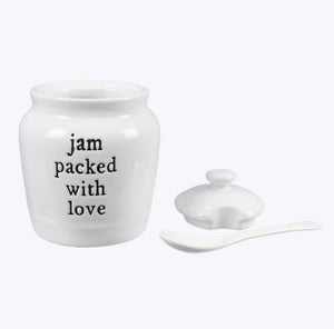 Ceramic Jam Jar with Spreader - SoMag2