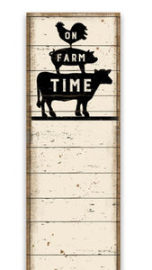 On Farm Time Cow Pig Chicken Grocery List Magnetic Notepad - SoMag2