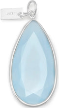 Load image into Gallery viewer, Blue Chalcedony Pear Shape Pendant - SoMag2