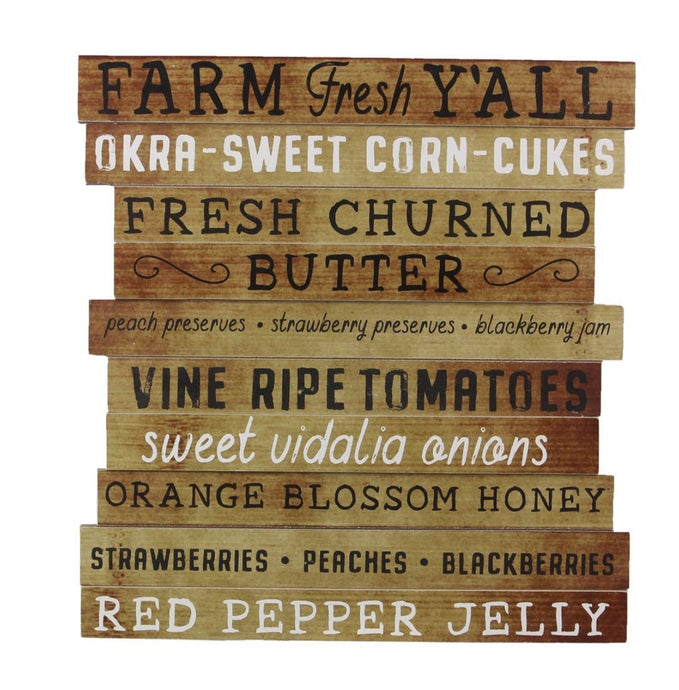 Farm Fresh Wood Wall Sign - SoMag2