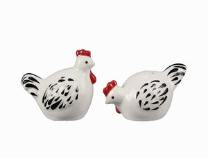 White Chicken Salt and Pepper Shaker Set - The Southern Magnolia Too