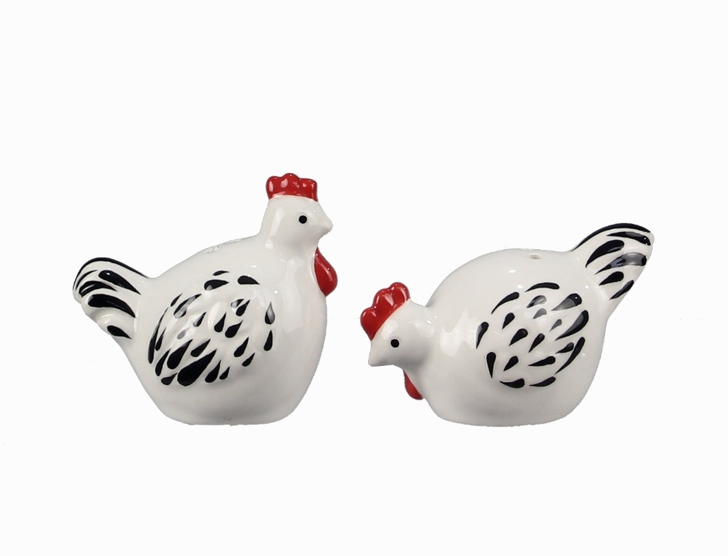 White Chicken Salt and Pepper Shaker Set - The Southern Magnolia Too