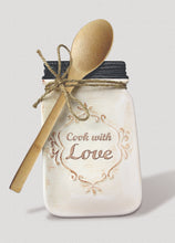 Load image into Gallery viewer, Ceramic Mason Jar Spoon Rest