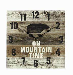 Bear Cabin Woods Wall Clock SoMag2 