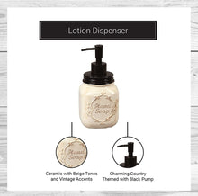 Load image into Gallery viewer, Ceramic Mason Jar Hand Soap Lotion Dispenser