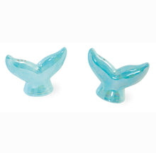 Load image into Gallery viewer, Whale Tail Nautical Salt Shaker Set