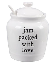 Load image into Gallery viewer, Ceramic Jam Jar with Spreader