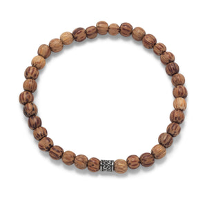 Palmwood Bead Fashion Stretch Bracelet - SoMag2