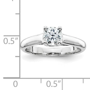 White Gold Round Halo Diamond Solitaire Engagement Ring - SoMag2