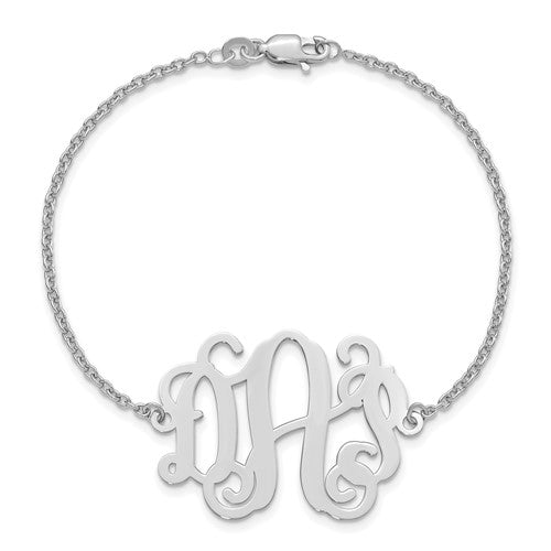 Sterling Silver Monogram Bracelet - SoMag2