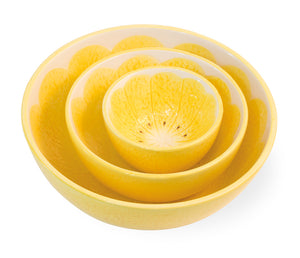 Ceramic Lemon Drop Nested Bowl Set - SoMag2