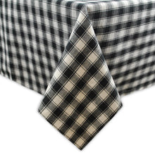 Load image into Gallery viewer, Black and White French Check Tablecloth - SoMag2