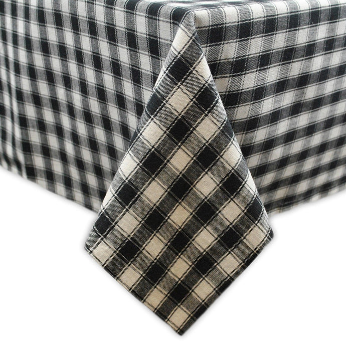 Black and White French Check Tablecloth - SoMag2