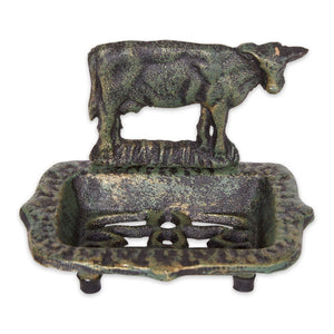 Cow Cast Iron Soap Dish - The Southern Magnolia Too