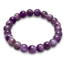 Load image into Gallery viewer, Amethyst Bead Stretch Bracelet - SoMag2