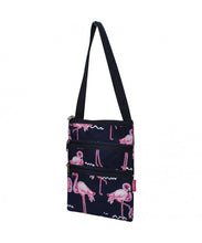 Load image into Gallery viewer, Flamingo Party Navy Crossbody Hip Bag - SoMag2