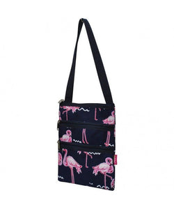 Flamingo Party Navy Crossbody Hip Bag - SoMag2