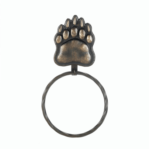 Cast Iron Bear Paw Cabin Towel Ring - The Southern Magnolia Too