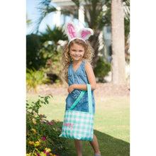 Load image into Gallery viewer, Mint Check Easter Bucket Basket - SoMag2