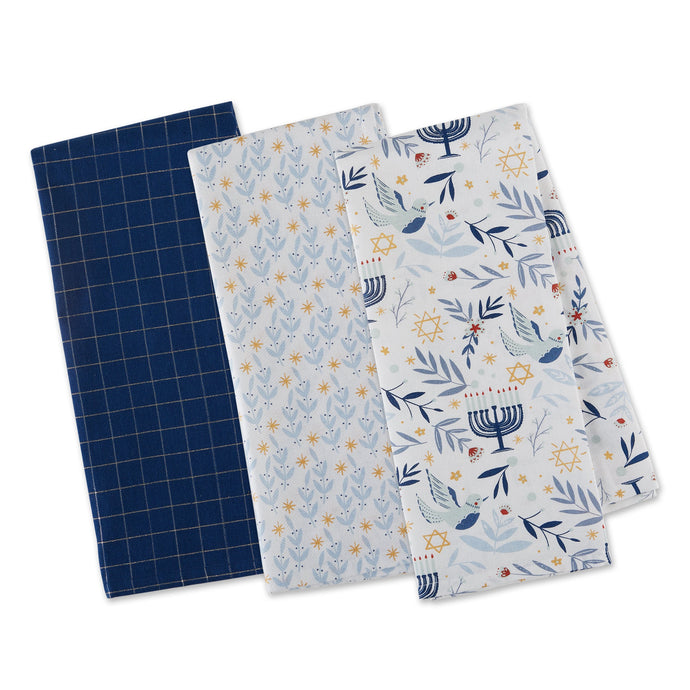 Hanukkah Printed Kitchen Towels Set - The Southern Magnolia Too