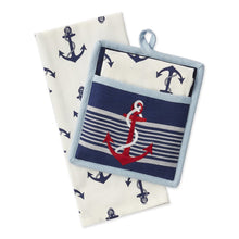 Load image into Gallery viewer, Nautical Anchor Potholder Set - SoMag2
