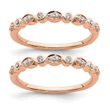 Load image into Gallery viewer, Rose Gold Wedding Rings Set - SoMag2