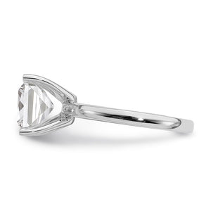 Emerald Cut Moissanite Solitaire Engagement Ring - SoMag2