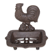 Load image into Gallery viewer, Rooster Cast Iron Soap Dish - The Southern Magnolia Too