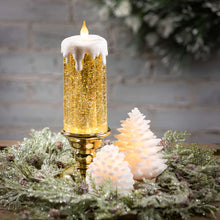 Load image into Gallery viewer, Snowy White Pinecone Battery Candle - The Southern Magnolia Too