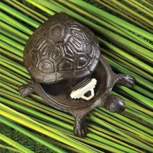 Load image into Gallery viewer, Cast Iron Turtle Key Hider - The Southern Magnolia Too